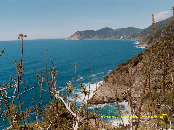 CINQUE TERRE - Corniglia - Blick nach Monterossa & Vernazza
